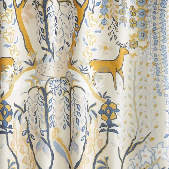 Anthropologie Foraged Organic Cotton Shower Curtain - Picture 3 of 3